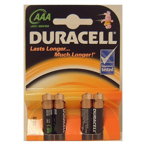 Duracell | AAA/LR03 | Alkaline Basic MN2400 | 4 pc(s)